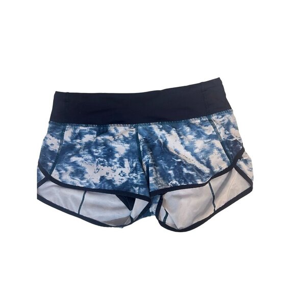 Lululemon 6 Speed Short Seaside Silver Fox Alberta Lake Naval Blue Rare 4 - Picture 3 of 7